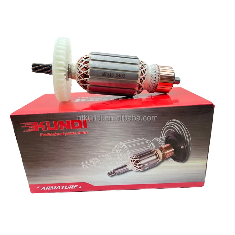 KUNDI Brand Professional Manufacturer power tools spare part for  Armature Rotor MT243