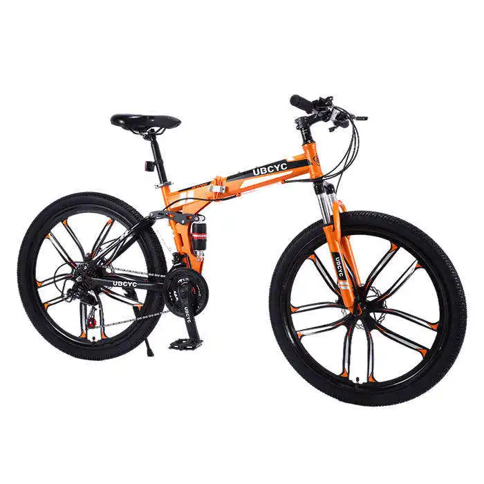 New 26 inch folding bike full suspension foldable mountain bicycle carbon