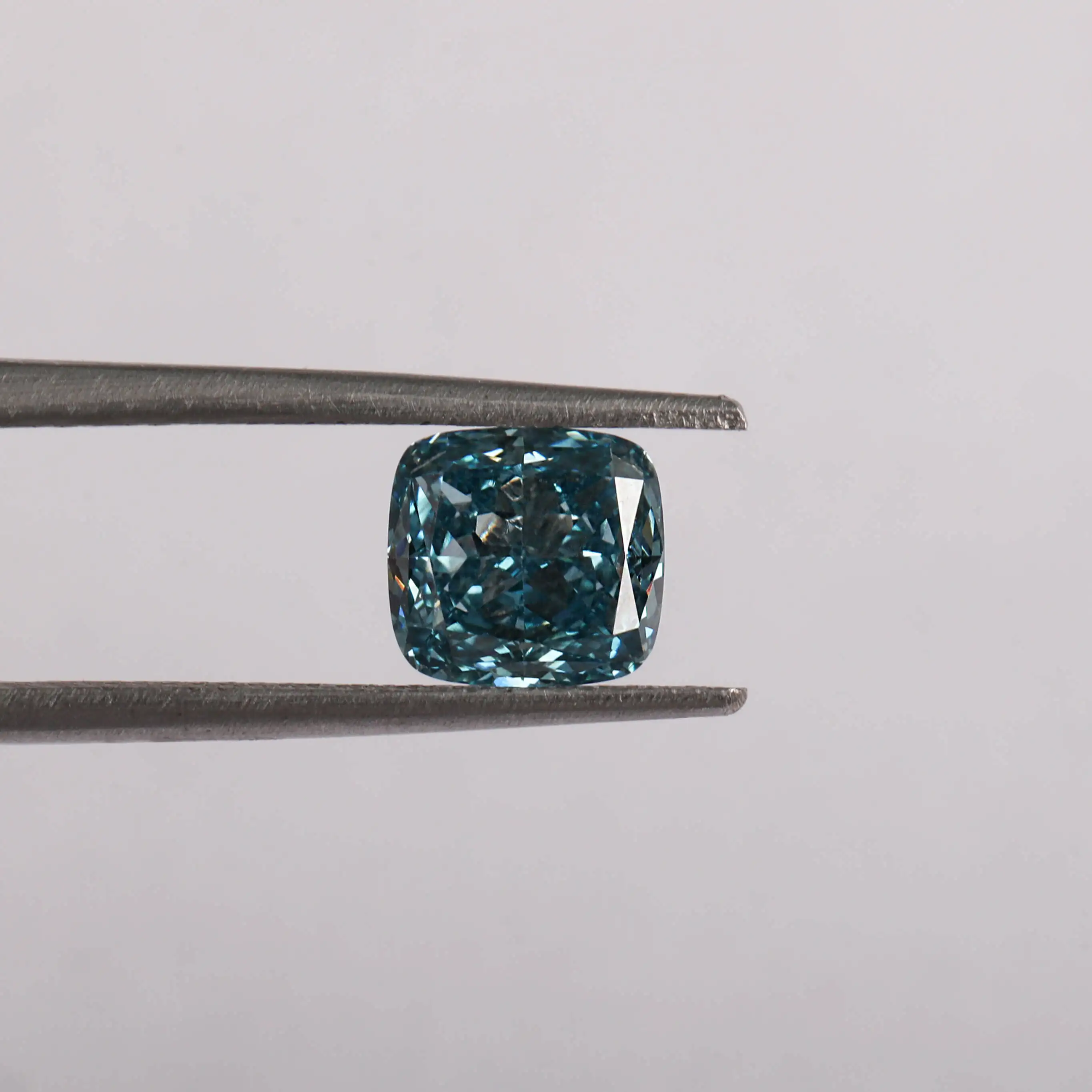 1.00 CARAT CUSHION CUT LAB GROWN DIAMOND FANCY BLUE COLOUR FILLED LAB CREATED DIAMOND LOOSE STONE FOR CUSTOMISED JEWELRY MAKING