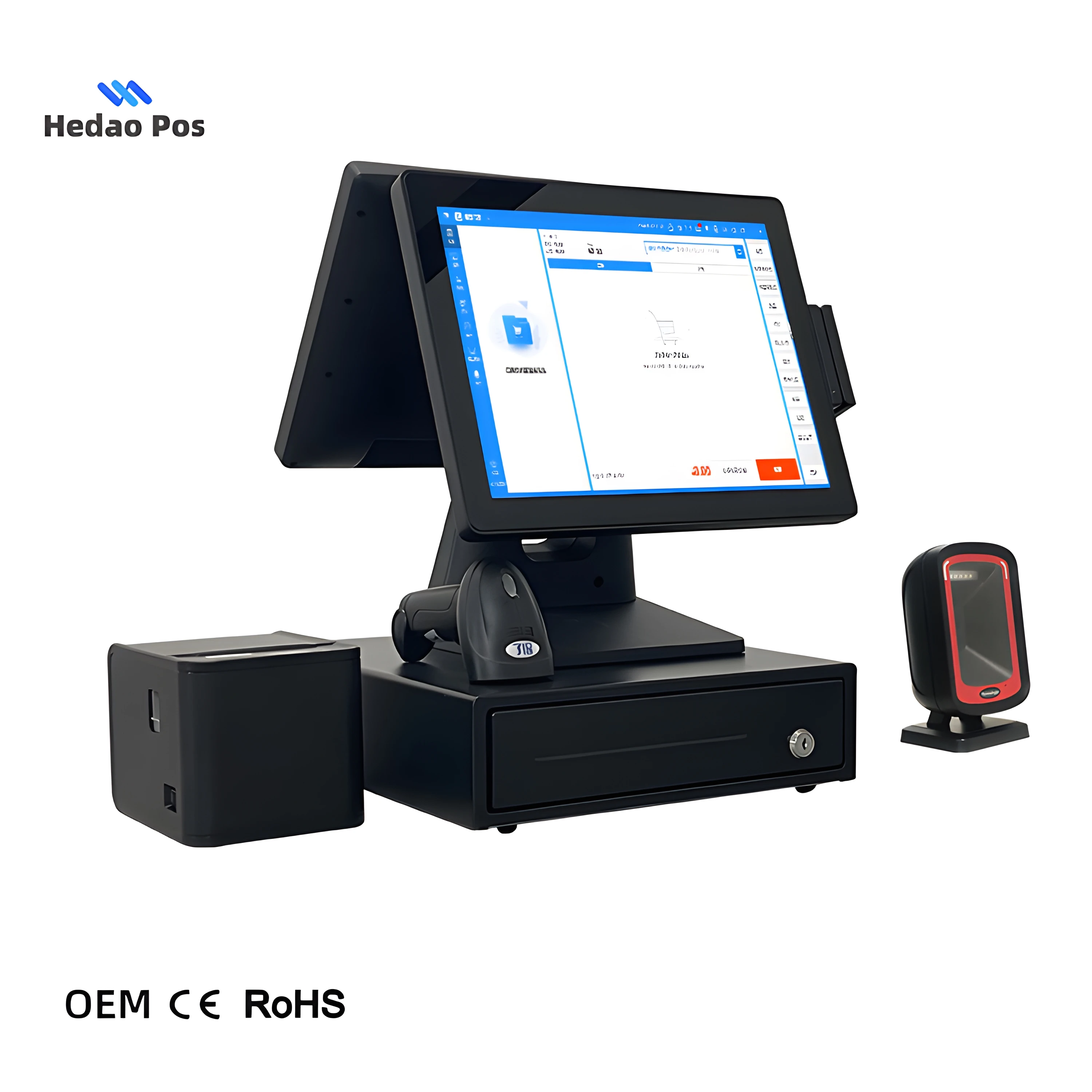 Новый продукт идеи 15 6 дюймов двойной экран складной pos-system другие pos Pos System супермаркет