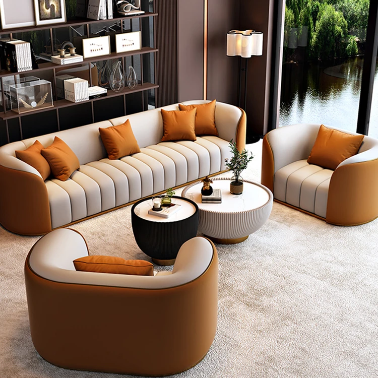 Italian design Home furniture simple luxury design living room furniture fabric set of sofa for home