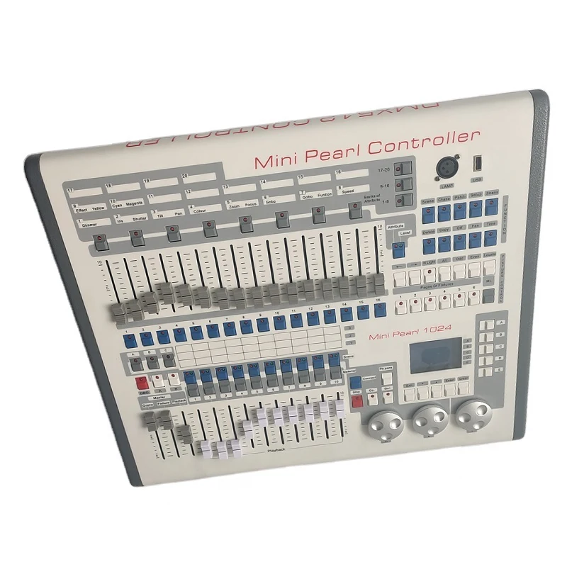 Mini Pearl 1024 Controller With Flight case Package DMX 512 DJ Console Moving Head Light Led Par Professional Stage Light