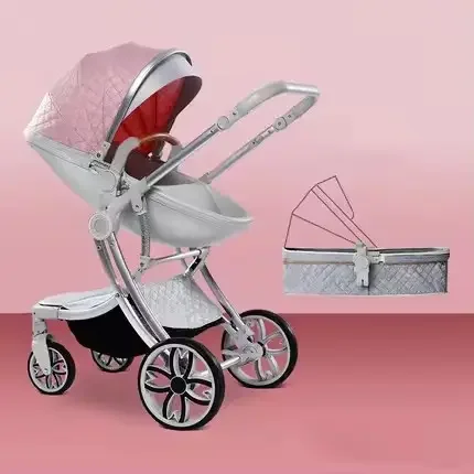 Hot Selling China New Born Luxury Egg Shape Foldable Baby Stroller 3 in 1 for 0-3 years
