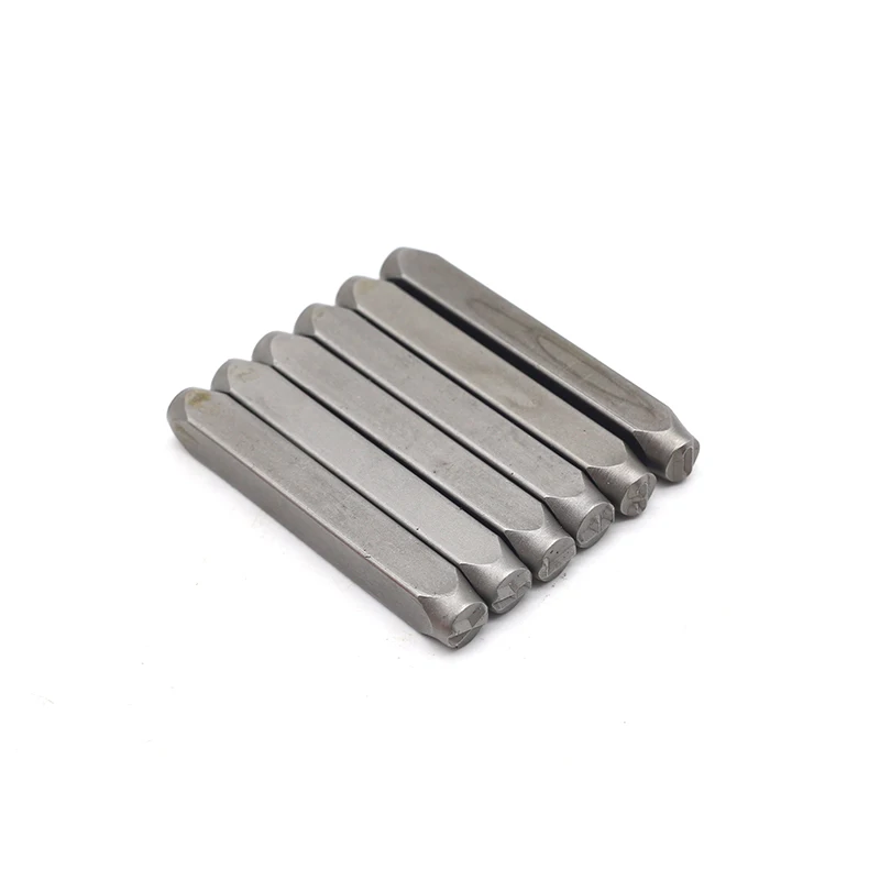 36 PCS 3mm smooth finish number and letter leather hollow punch set case