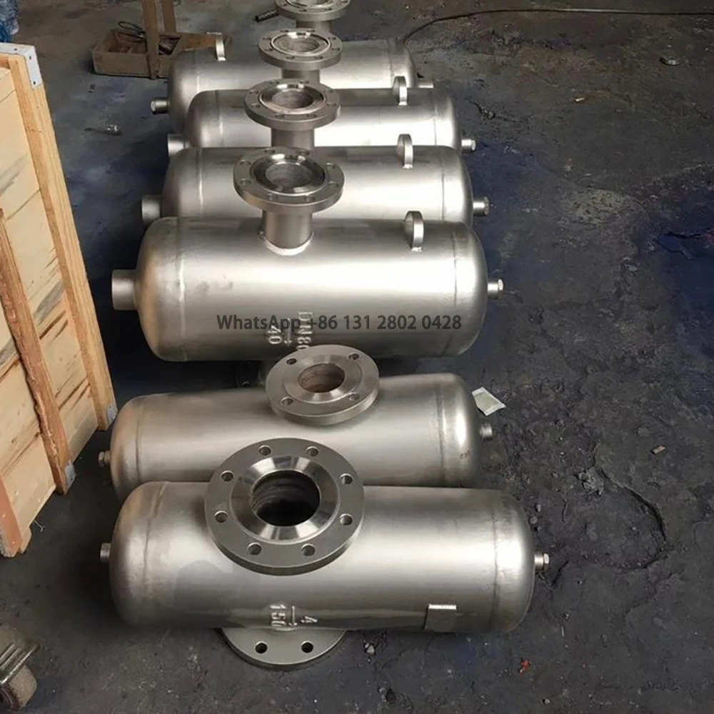 DN15-DN300 Flanged Steam Water Separation Equipment Mositure Gas Liquid Separator