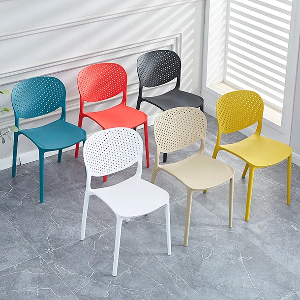 Оптовая продажа, дешевый современный пластиковый стул в скандинавском стиле для ресторана, штабелируемые полностью пластиковые обеденные стулья