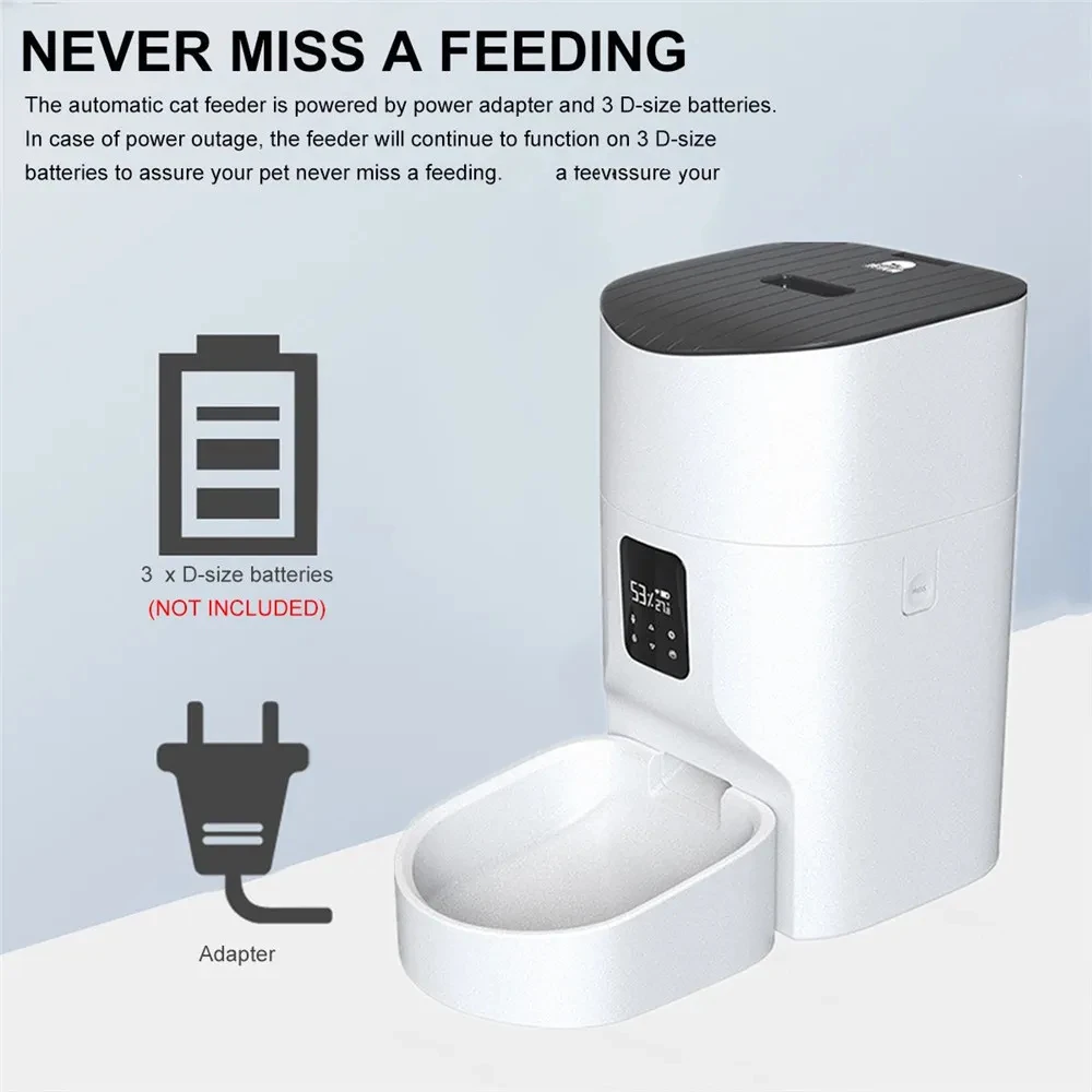 7L/9L Smart Automatic Pet Feeder HD Camera Pet Dog Cat Food Dispenser APP Control Timing Feeding Feeder