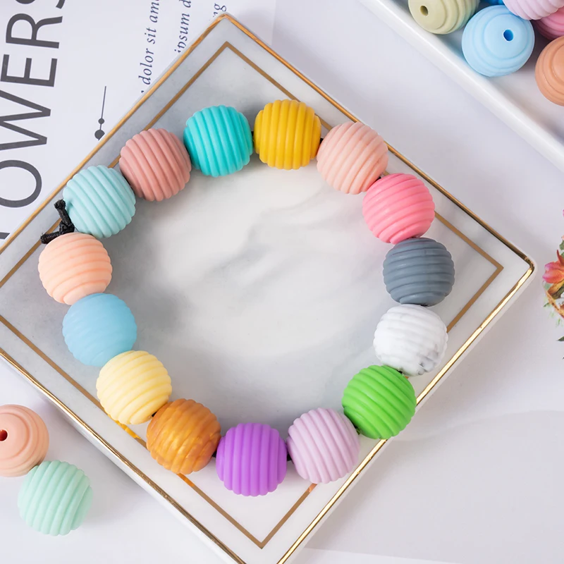 2023 explosive sales baby pacifier clip silicone beads baby teethers newborn silicone tooth bead virgen