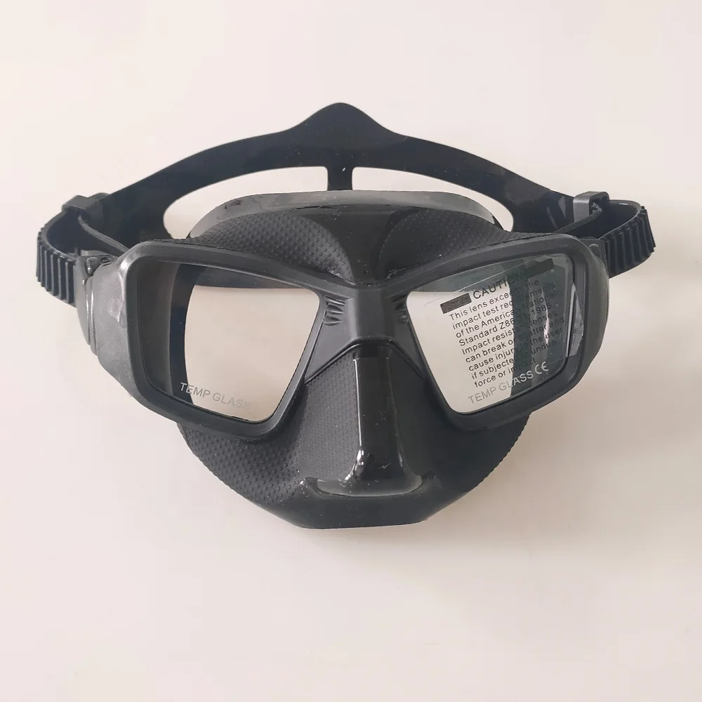 Professional spearfishing low volume scuba dive mask
