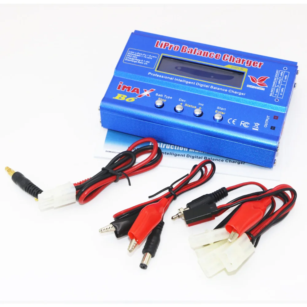 iMAX B6 80W Battery Charger Lipo NiMh Li-ion Ni-Cd Digital RC Balance Charger Discharger