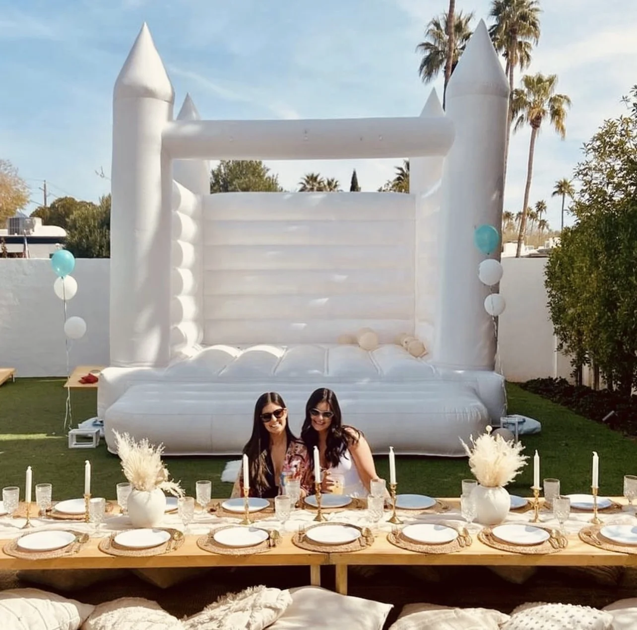 Factory Price Party Jumping White Bouncy Castle Bounce House Inflatable For Wedding