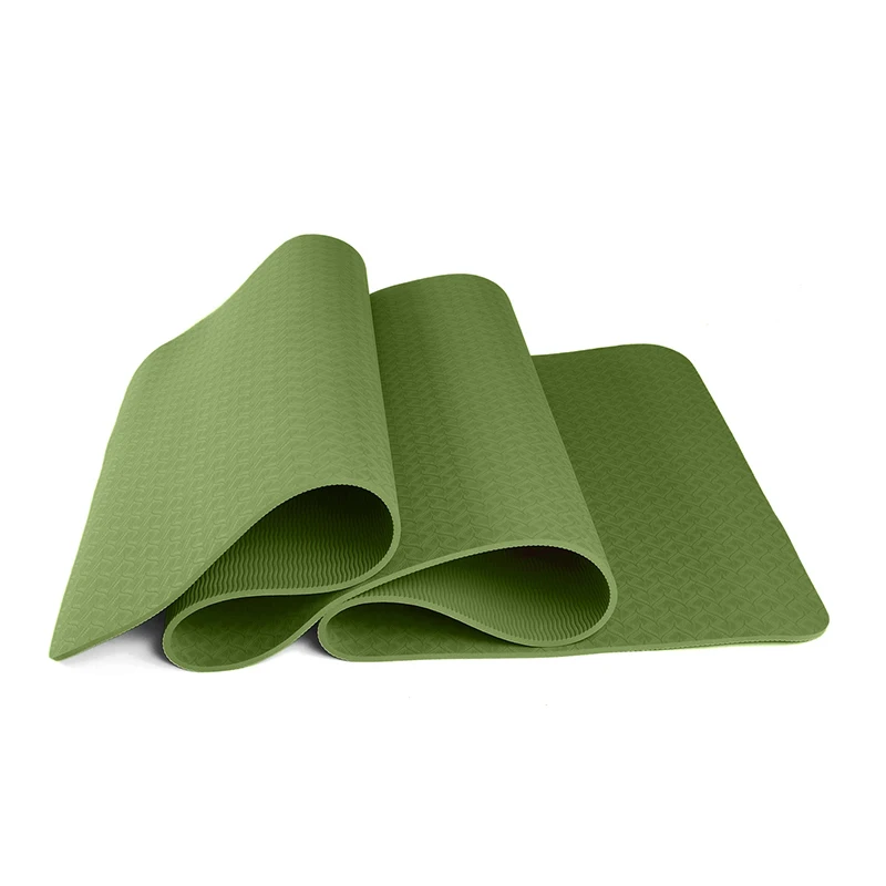 Wholesale Screen Print Embossed Eco Friendly Custom Logo 6mm 8mm TPE Yoga Mats
