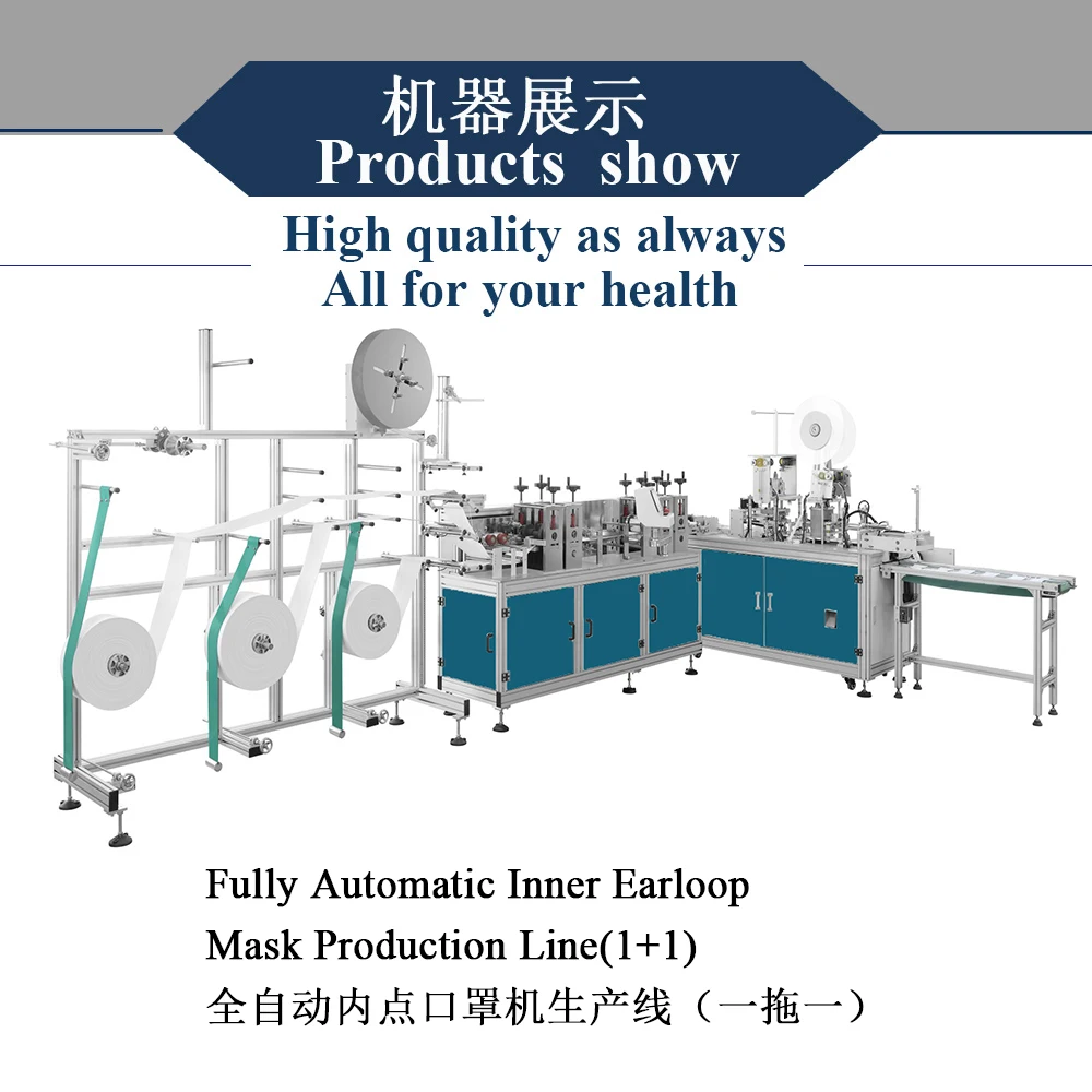 Fully Automatic Inner Earloop Mask Production Line(1+1)