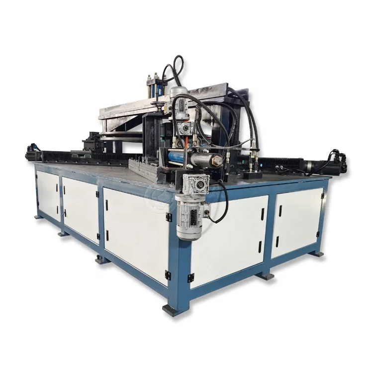 Stainless steel round desktop hydraulic trimming and curling equipment CNC flanging machine