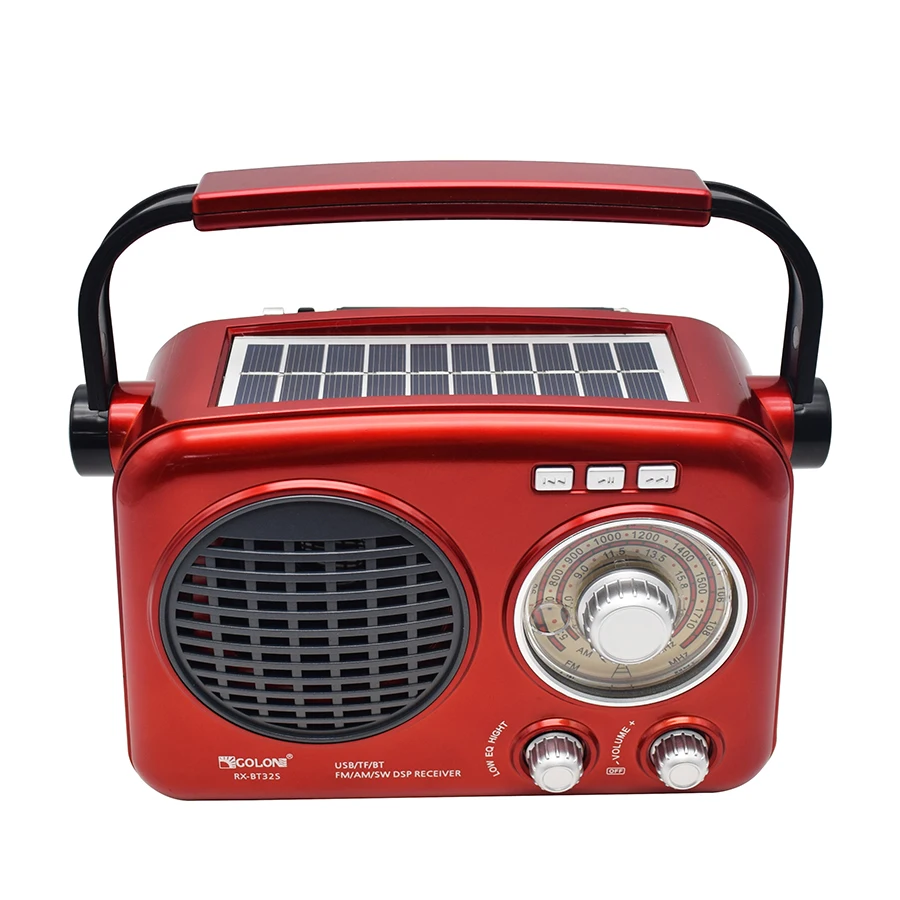 Старомодное AM/FM/SW 3 полосы радио с USB/TF /BT наушники-вкладыши TWS динамик музыкальный плеер панели солнечных батарей перезаряжаемые портативный Ретро