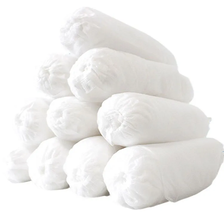 Non woven plastic pp pe blue protection shoe covers cpe waterproof medical anti slip disposable shoe cover for hospital