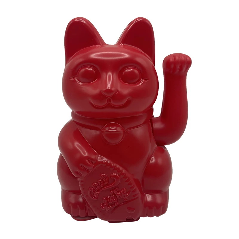 Waving 15CM lucky cat,PS fortune cat Japanese waving lucky cat feng shui items