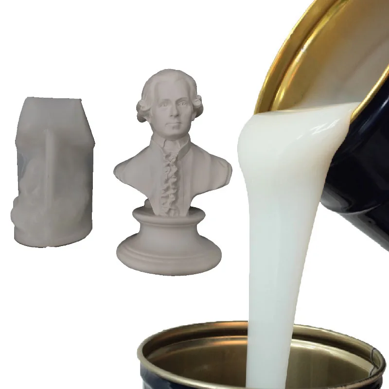 Силиконовое резиновое сырье полупрозрачное для украшения строительные формы силиконовый производитель барабан 20 кг регулируемый 3-15 дней 1:1