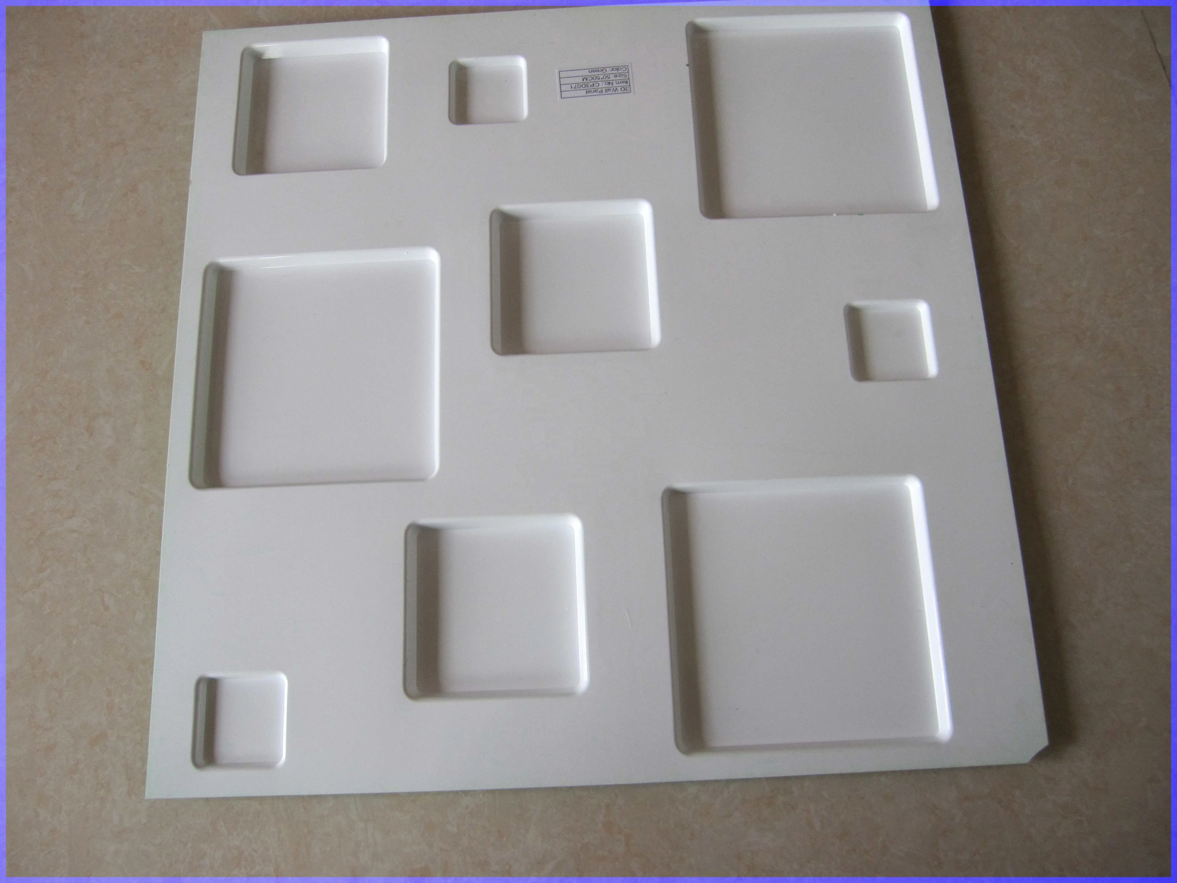 Wholesale plastic 3D smallpox tile PVC ceiling tile