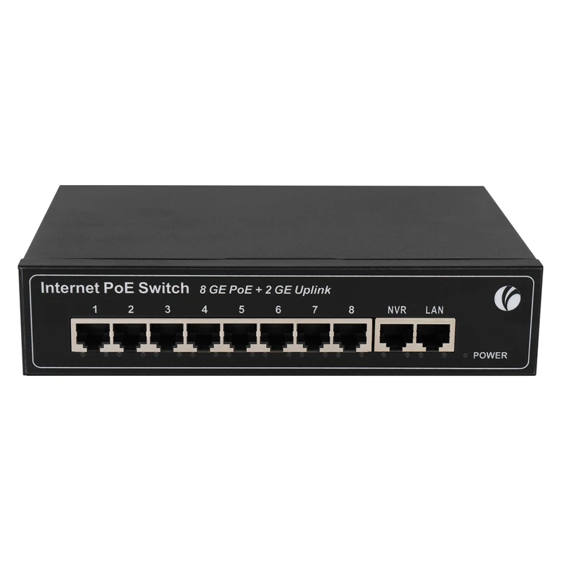 VCOM New Products POE Switch 8 Ports Optical Fiber SFP Switch For Ethernet