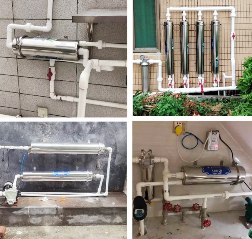 1000L household water treatment appliances Stainless Steel 304 housing PVDF washable UF Membrane Water Filter for home drinking