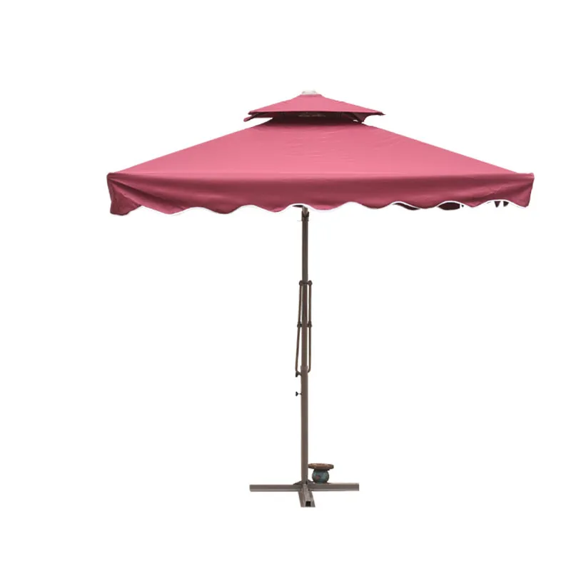 china cheap outdoor garden wrench umbrella iron support round side umbrella with base