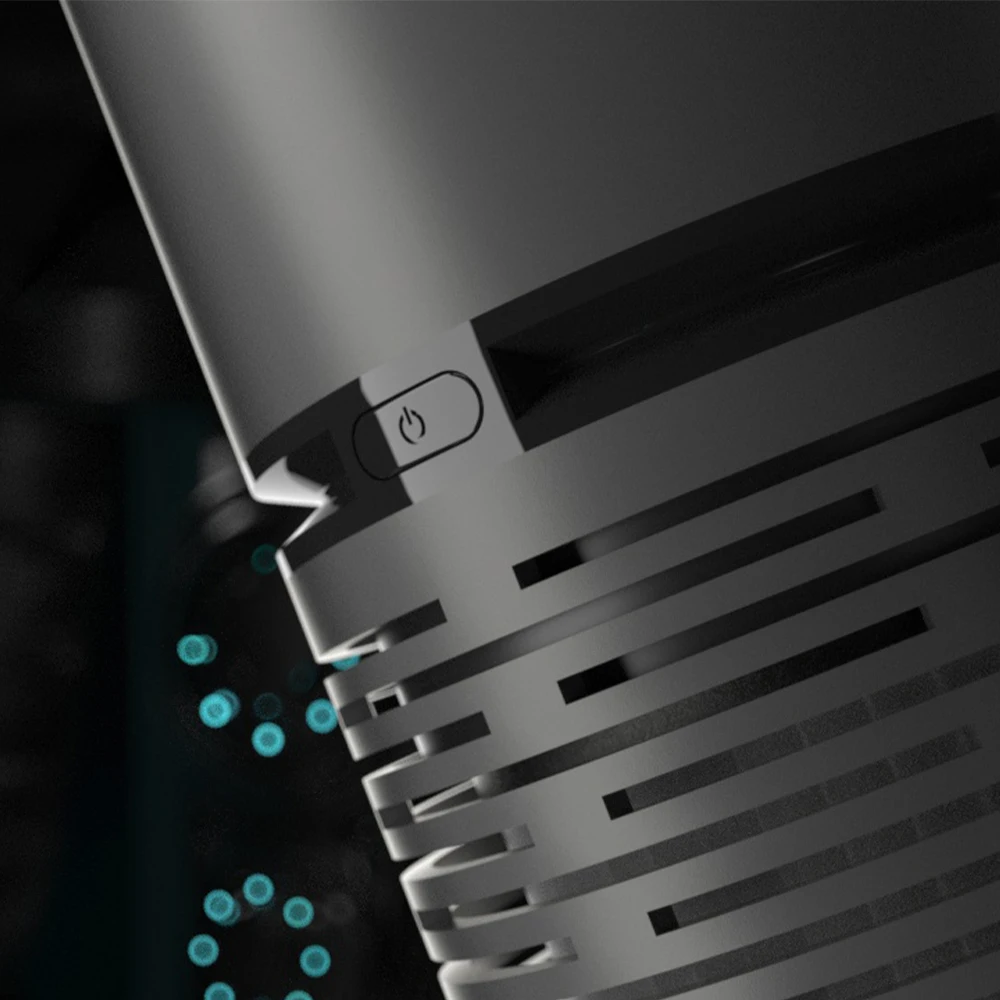 Household OEM portable desktop PM2.5 air cleaner with usb cable charging  mini car air purifier with true hepa filter