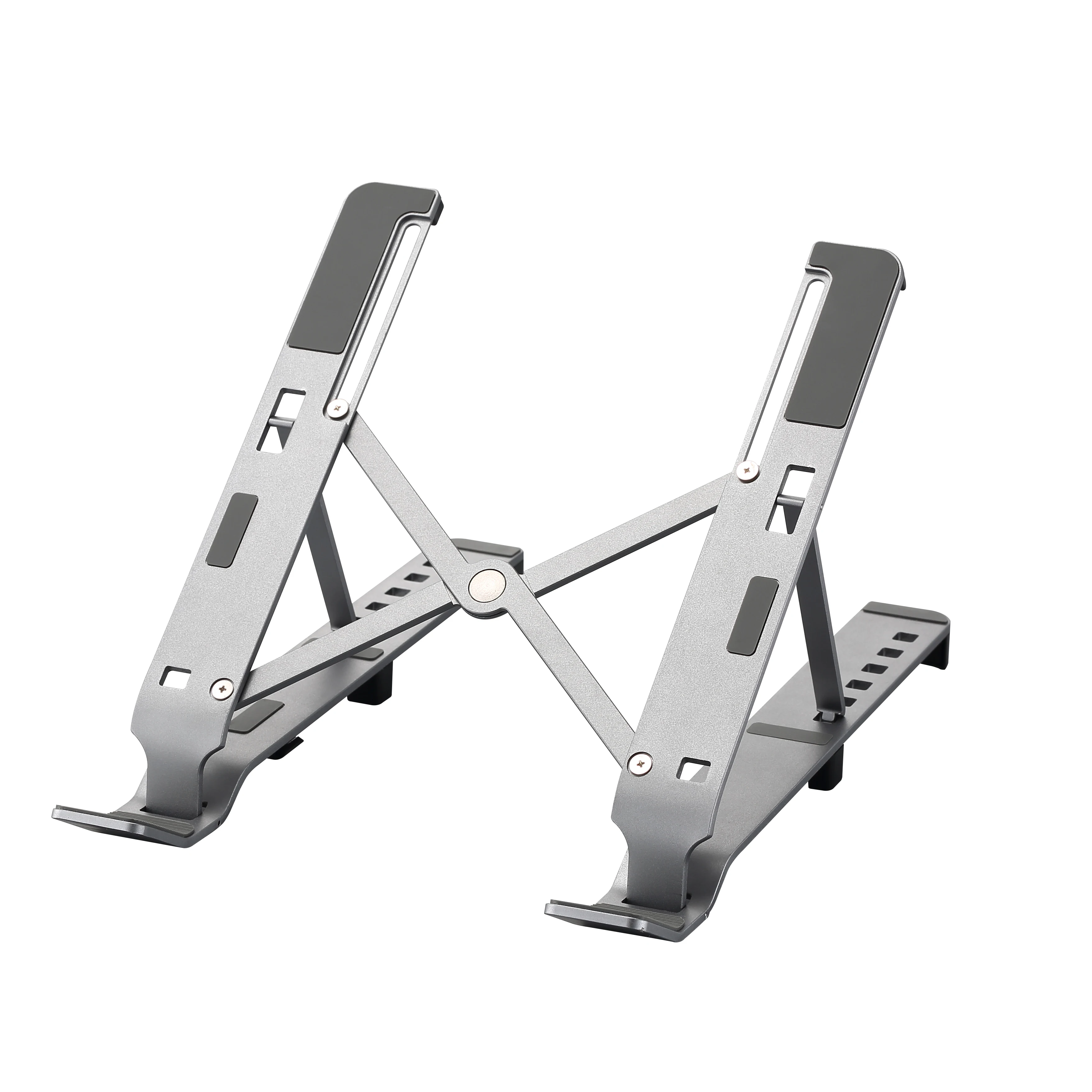 Ergonomic Height Adjustable Foldable Portable Laptop Stand Holder with USB C HUB  PD Charging Port