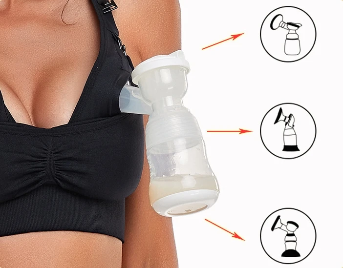 Wholesale Seamless Double Buckle Yoga Sports Beauty Back Maternity Breast Pumping Hands-Free Pregnancy Nursing Bra