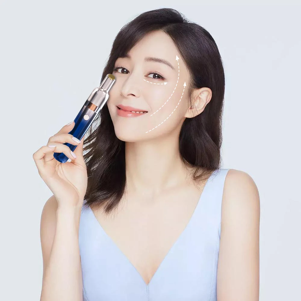 3 in 1 OEM EMS Face Lift Eye Dark Circle Bag Removal Anti-wrinkle  RF Eye Care Massage Pen Beauty Machine