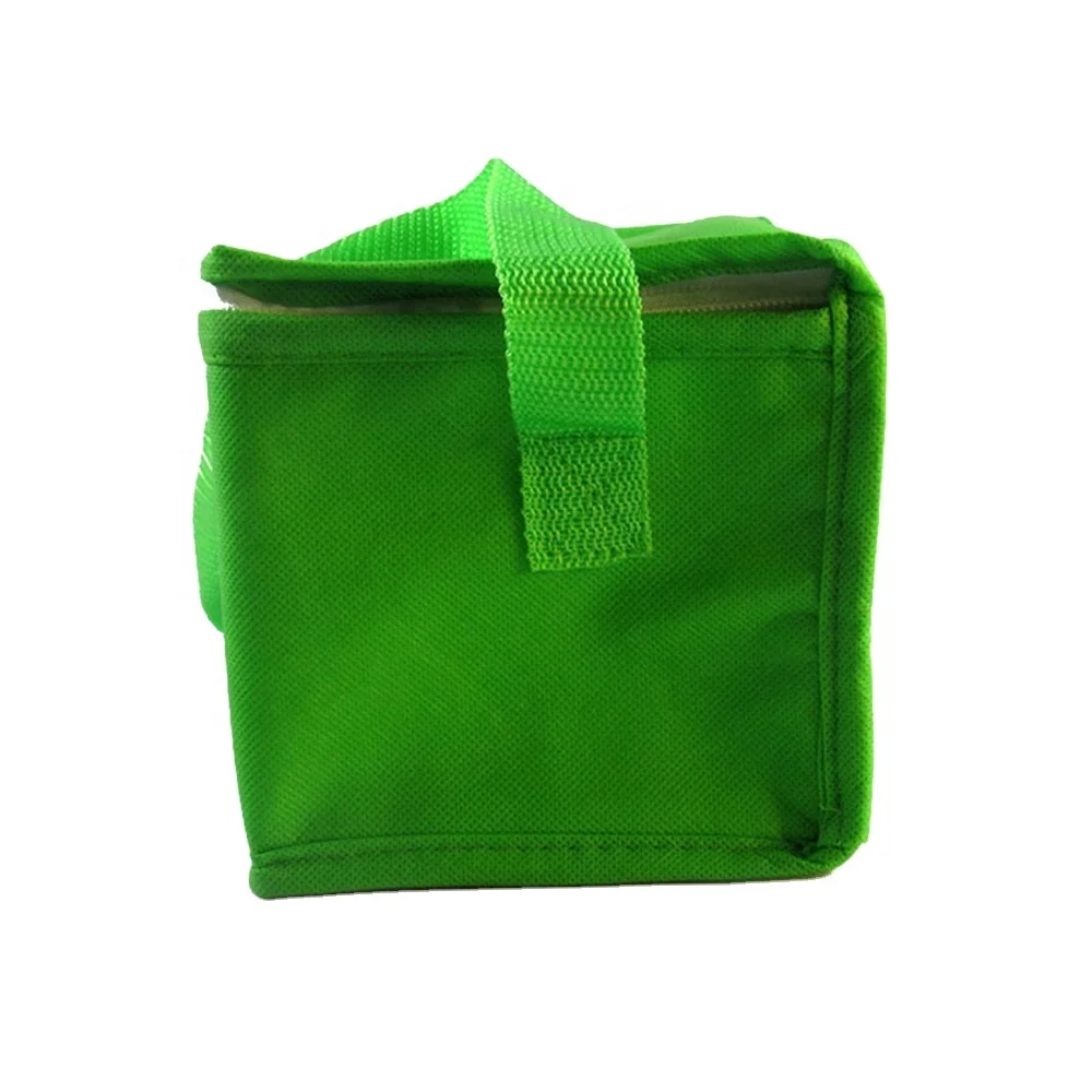 Wholesale different materials Eco insulated Zipper lunch cooler bag