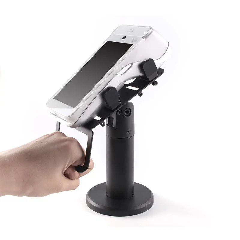 Oem Aluminum Alloy Pos Terminal Stand Adjustable Pos Credit Card Display Stand For Pos System