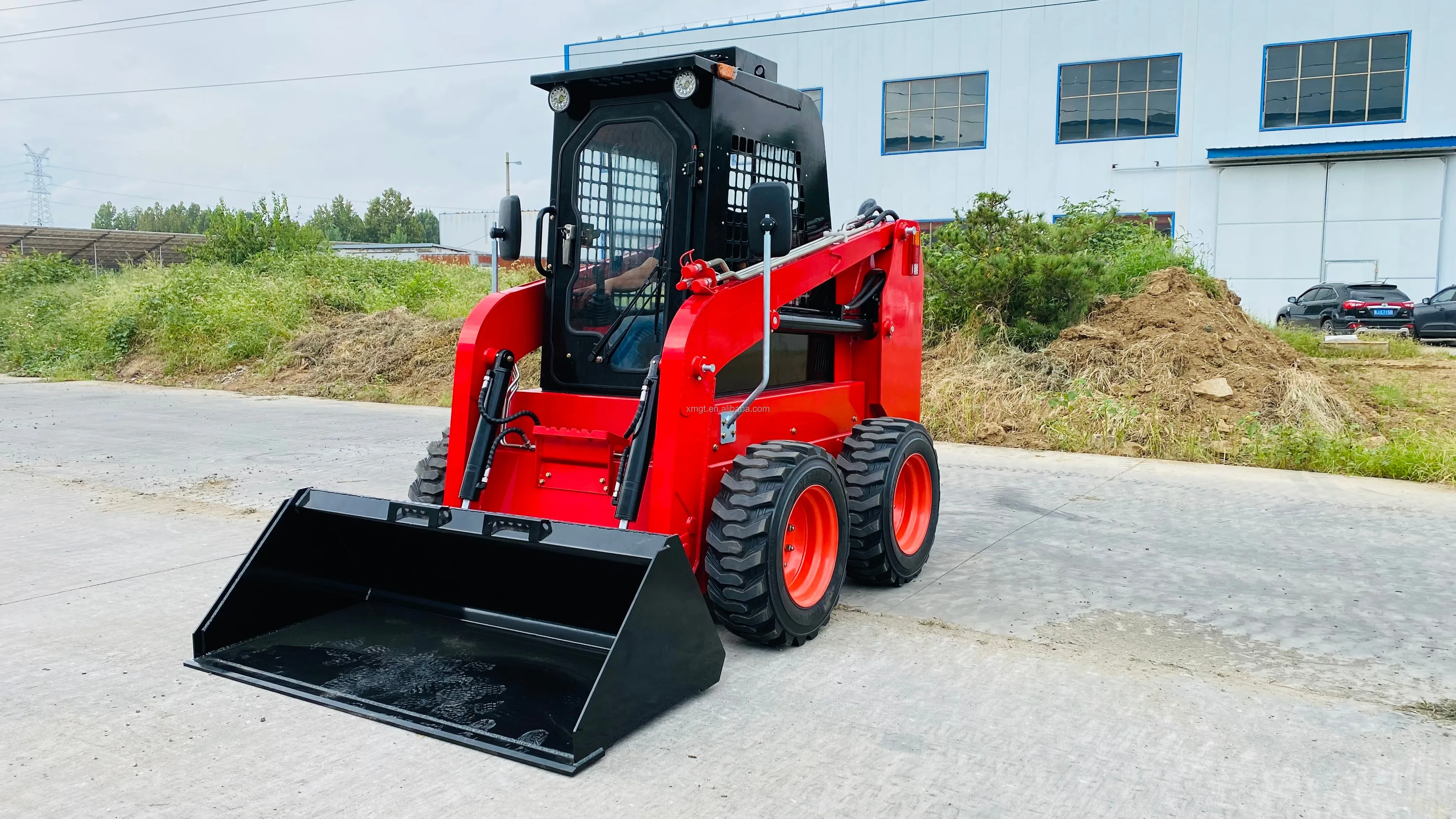 Multifunction Mini  Diesel Skid Steer Loader Mini Track Skid Steer