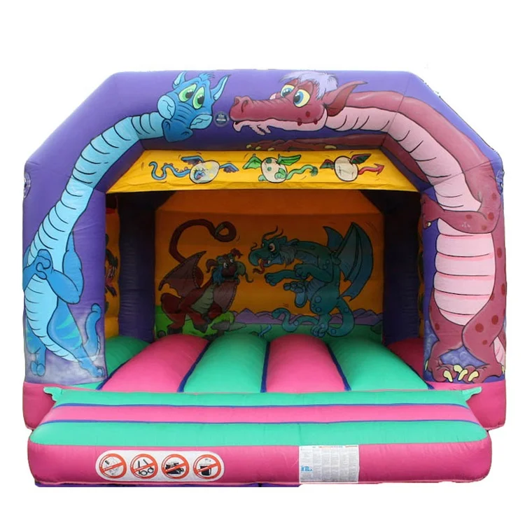 Commercial Cartoon Themed Cheap Backyard Bounce House Dinosaur Inflatable Bouncy Jumper Blow Up For Sale