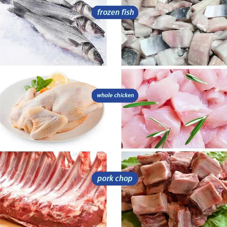 New Type Multifunction Frozen Meat Slicer Machine/ Chicken Beef Dicer Cutting Machine Meat Cube Cutter Machine