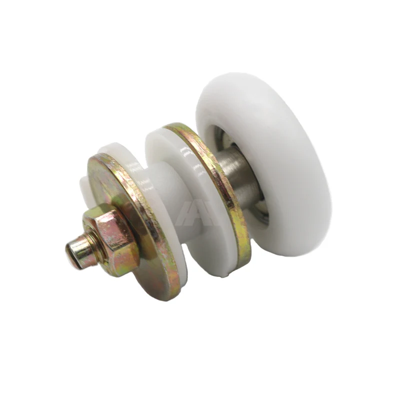 Bathroom white 626 bearing nylon wheel sliding glass window track roller