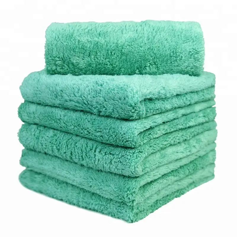 Wholesale eco friendly special car cleaning drying towel Korean Absorbent Microfiber Twisted Loop Car Wash Towel