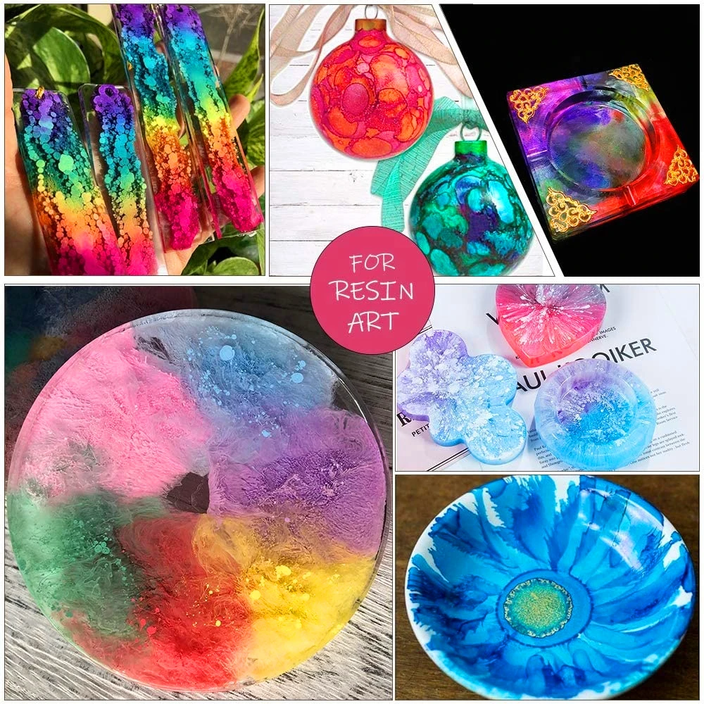 Alcohol Ink Set - High Concentrated Alcohol Inks - Versatile Alcohol Ink for Resin, Tumblers, Coasters Making (22 x 10ml/0.35oz)