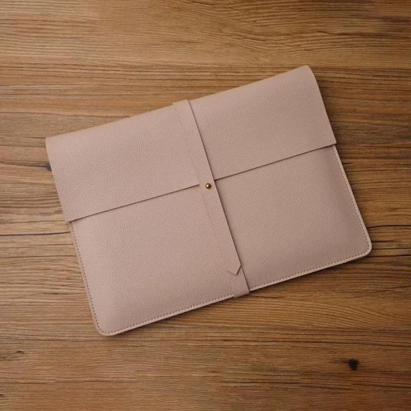 Leather Storage Case Waterproof PU leather digital computer protection bag laptop sleeve