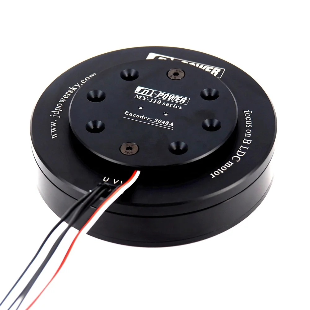 High quality JD power MYH 11026J 24v high torque flat bldc servo industrial robot arm gimbal brushless motor with encoder