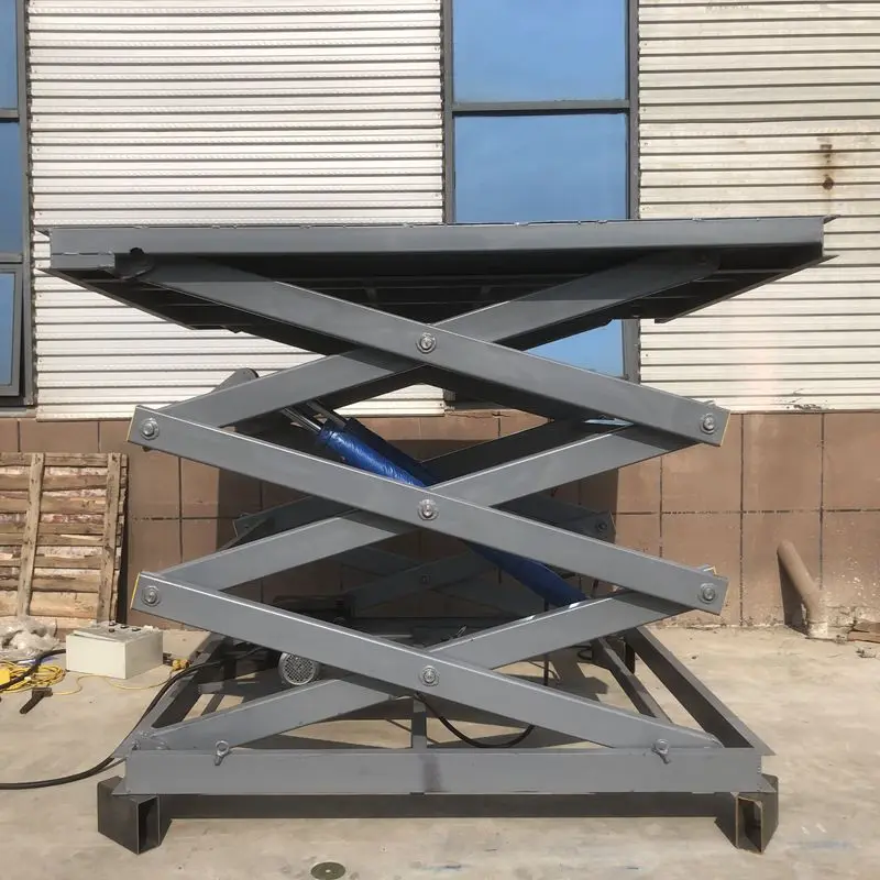 Scissor lift table/stationary hydraulic lift for warehouse Small Cargo Lifting Table Manual Foot Pump 2023 Newly Customized
