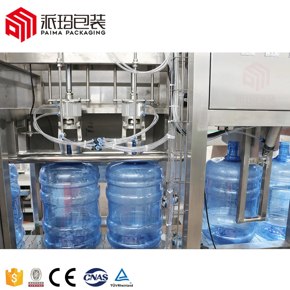 Factory 10L 19L 20L Polycarboonated Bottle Bottling Plant 5 Gallon Dispenser Barrel Water Filling Machine