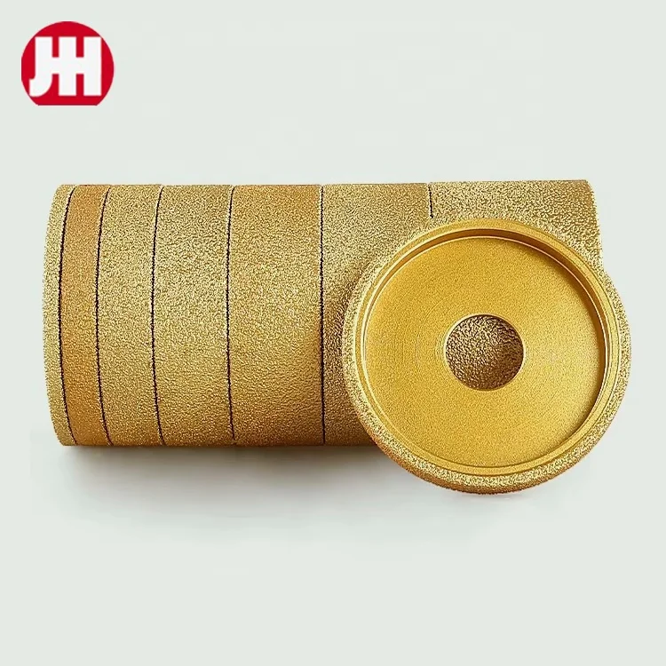 Wholesale 75mm Vacuum Brazed Marble Granite Stone rounded edge angle grinder Diamond Grinding Wheel