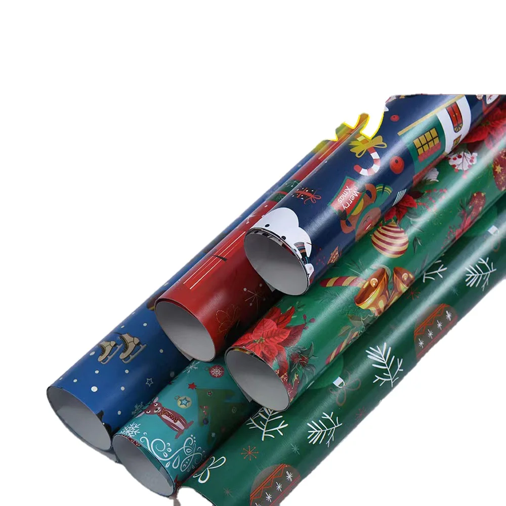 Wholesale New Fashion Christmas Gift Wrapping Paper Mix Design Available