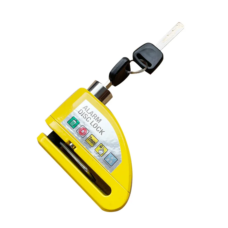 Alarm disc lock anti-theft wholesale Waterproof aluminum alloy  Lock for Motorcycle Scooters Bicycles