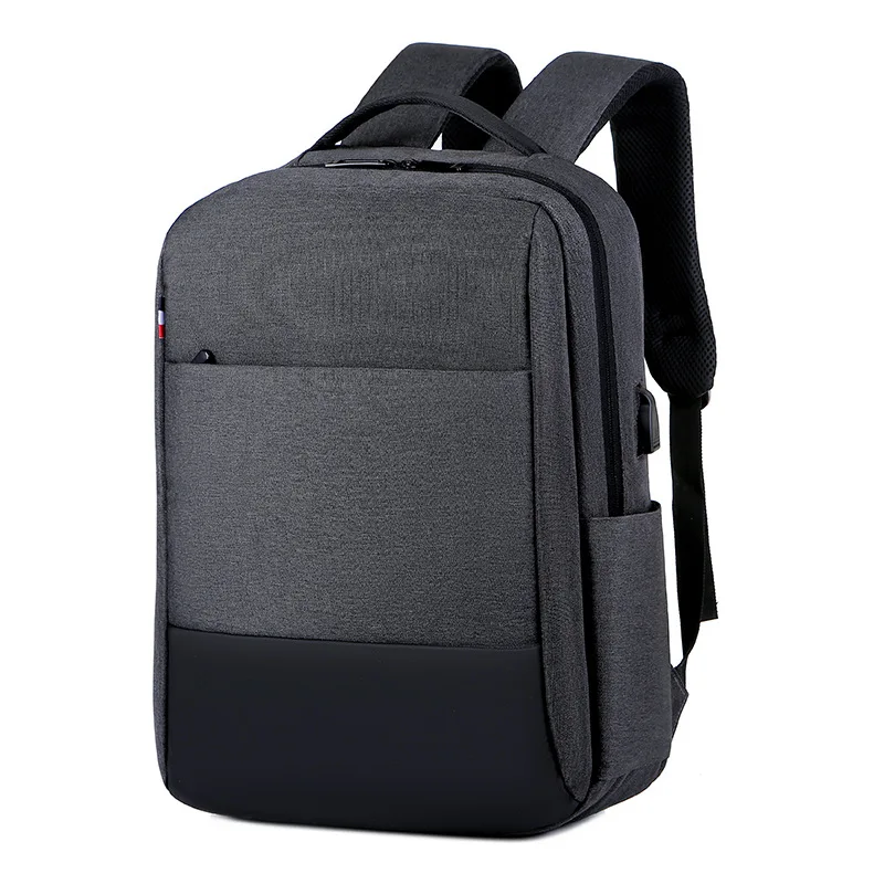 Высококачественный водонепроницаемый деловой рюкзак для ноутбука с USB, легкий мужской деловой рюкзак