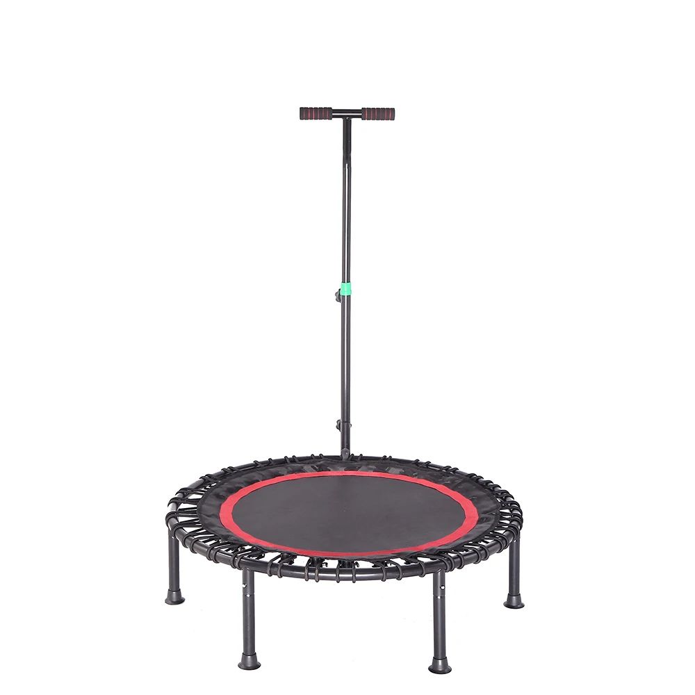 Factory price Safety Round Jumping Mini Trampoline With Handle Bar