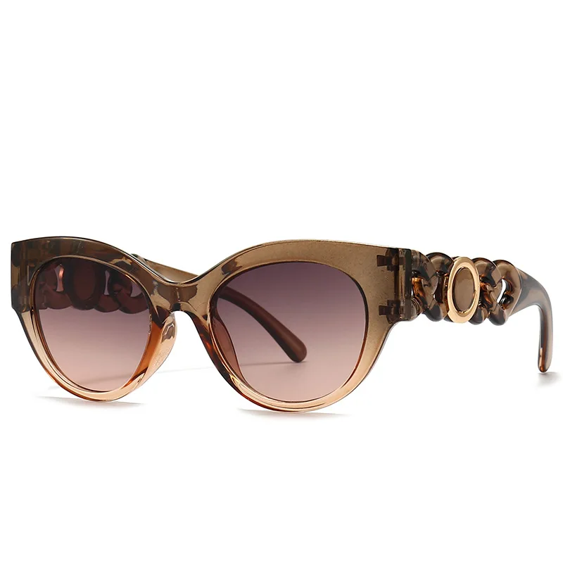 2022 Trendy Lady Designer Sun Glasses Wholesale Vintage Cat Eye UV400 Women Sunglasses