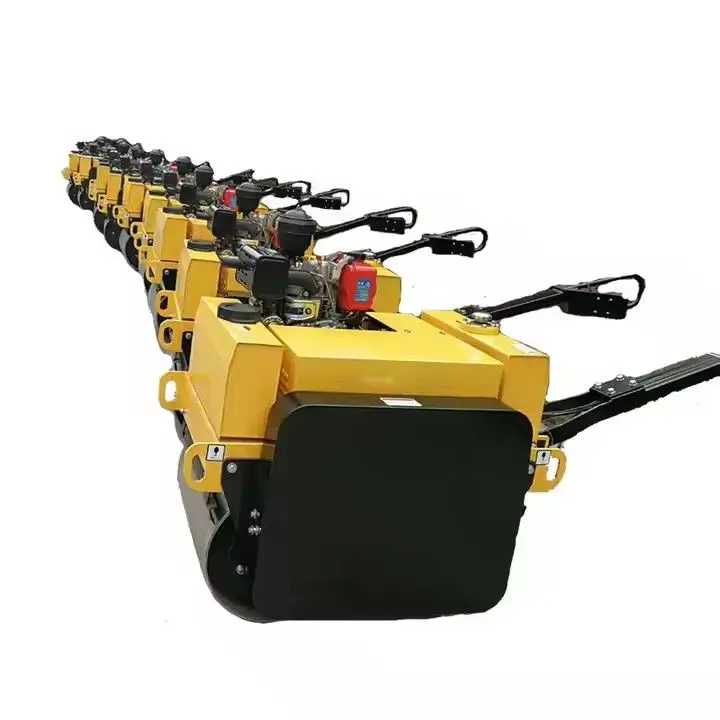 Small Road Roller Double Drum Vibratory Road Rollers for Sale