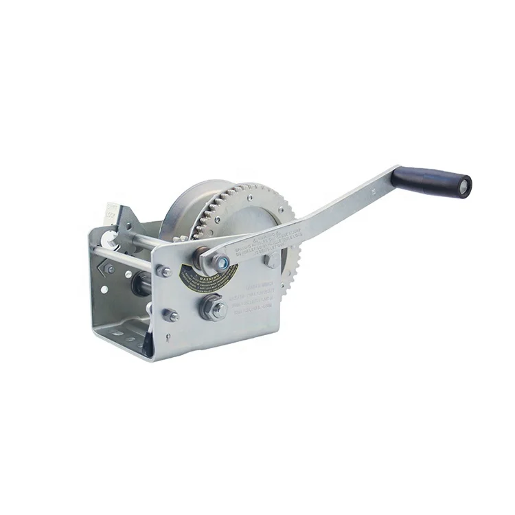 KingRoy 2600lbs salt spray 600h wall mounted hand winch cable pulling winch for trailer